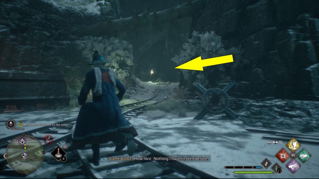 Hogwarts Legacy In The Shadow Of The Mine Entrance