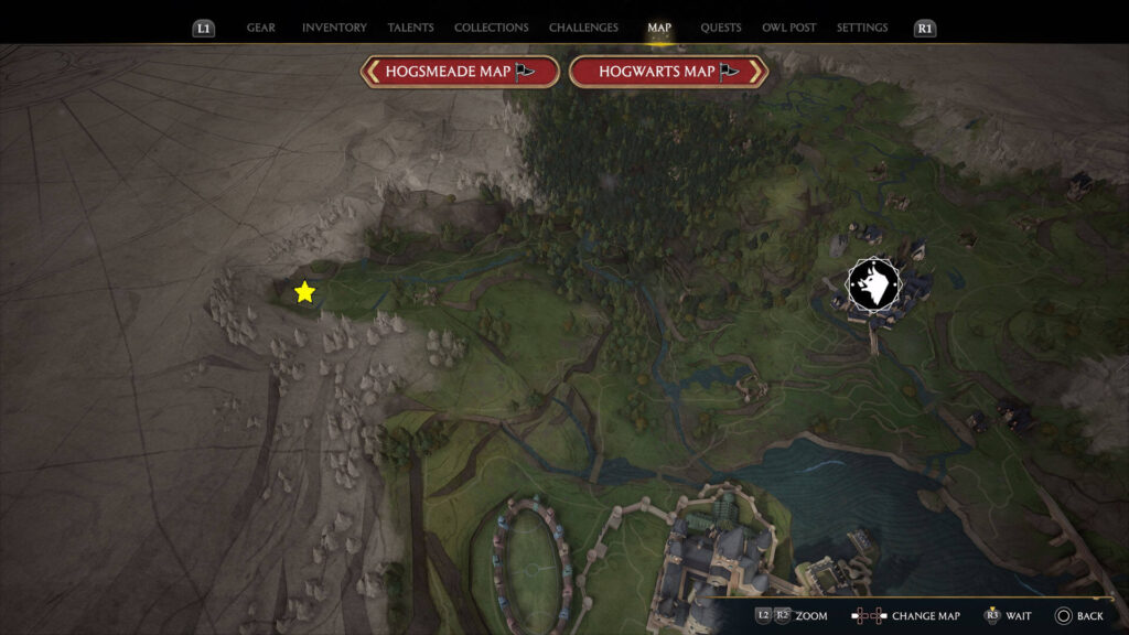 Hogwarts Legacy Korrow Ruins Collection Chest Location Map