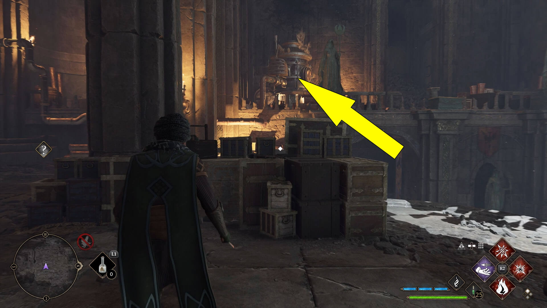 Korrow Ruins Collection Chest Location Hogwarts Legacy