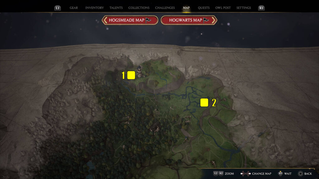 Hogwarts Legacy North Ford Bog Balloons Sets Location Map