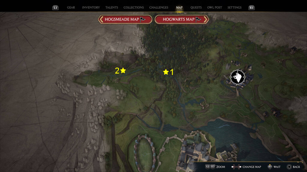 Hogwarts Legacy North Hogwarts Region Landing Platforms Locations Map