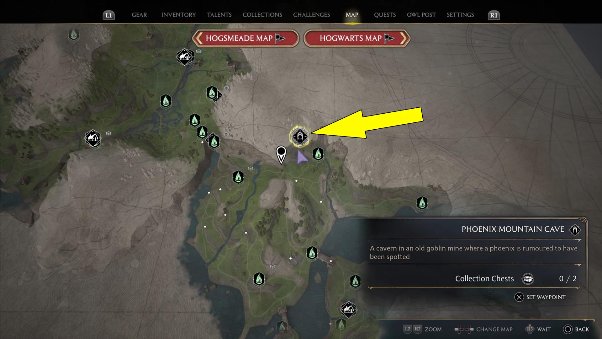 Phoenix Mountain Cave Collection Chests Hogwarts Legacy