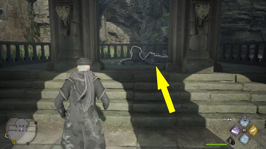 Hogwarts Legacy Professor Ronen's Assignment Broken Statue