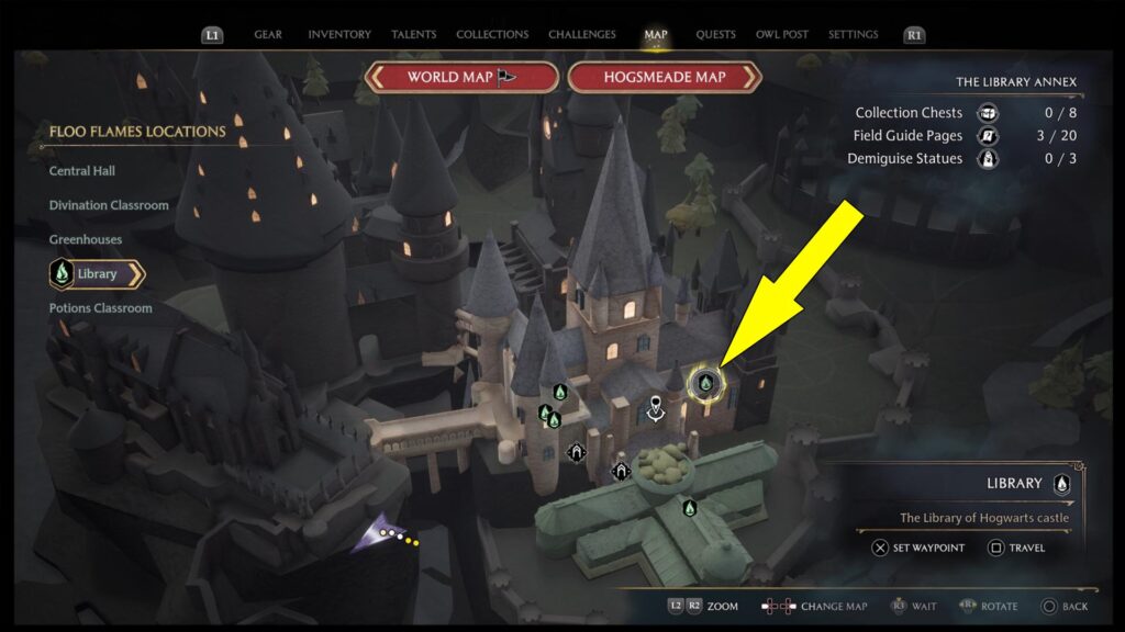 Hogwarts Legacy Professor Weasley's Assignment Library Field Guide Page