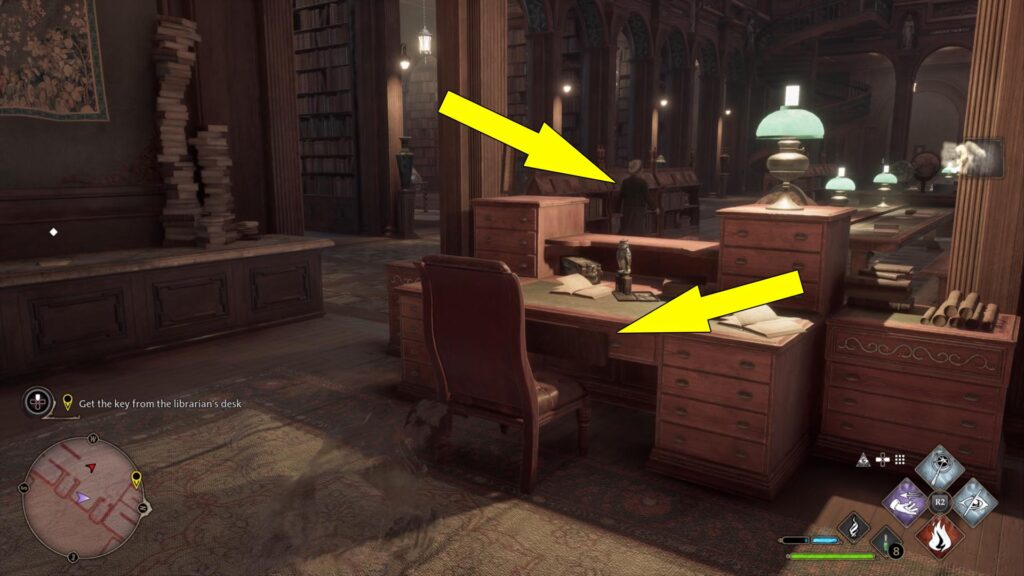 Hogwarts Legacy Secrets Of The Restricted Section Librarian Desk Key