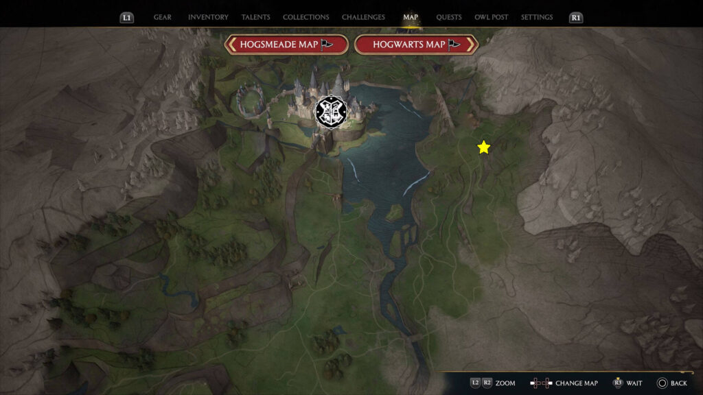 Hogwarts Legacy South Hogwarts Region Landing Platform Location Map