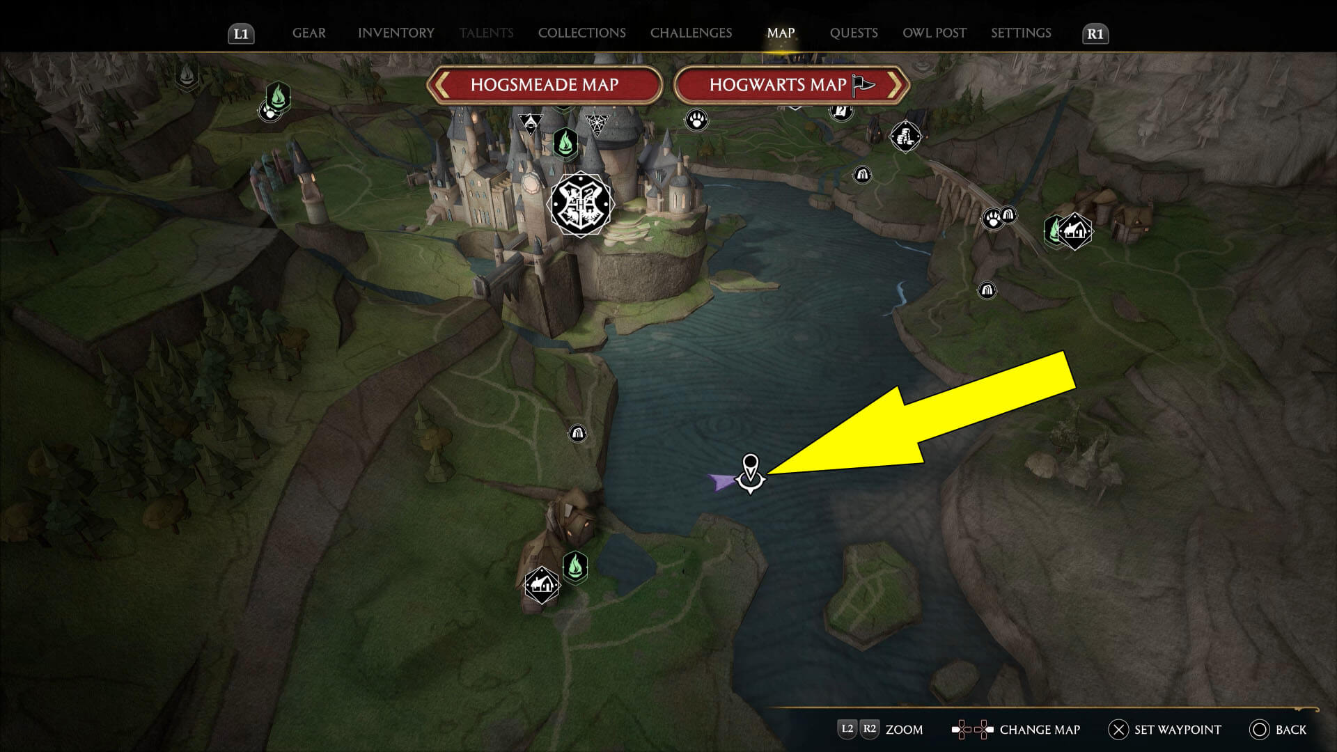 Lost Astrolabe Diving Spot Locations Hogwarts Legacy