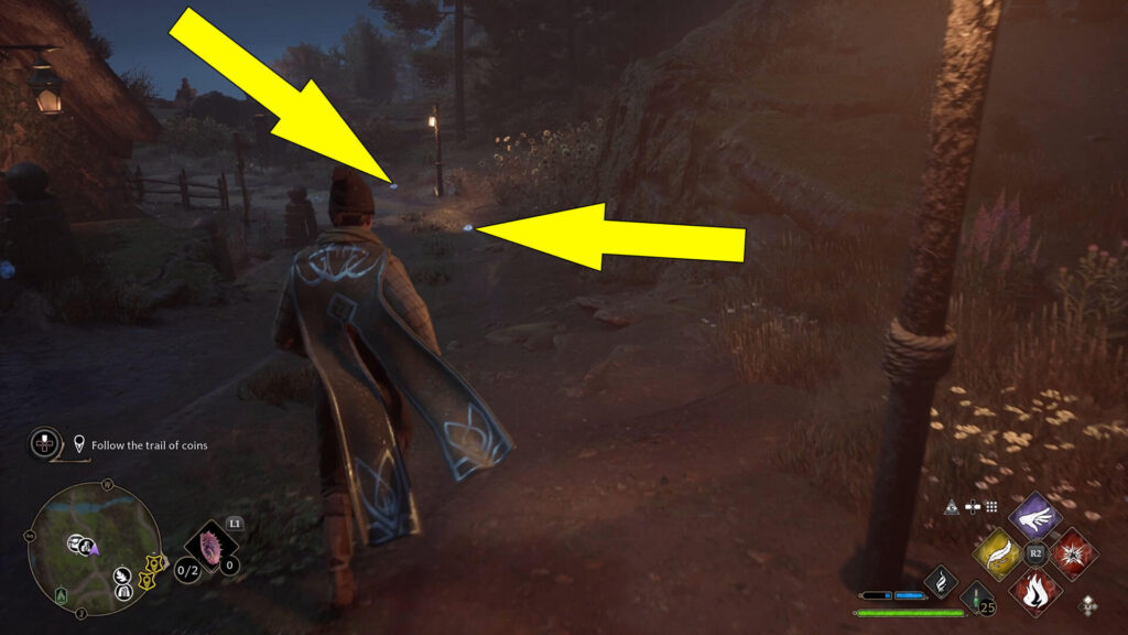 Hogwarts Legacy Thief In Night How To Follow The Piles Of Gold