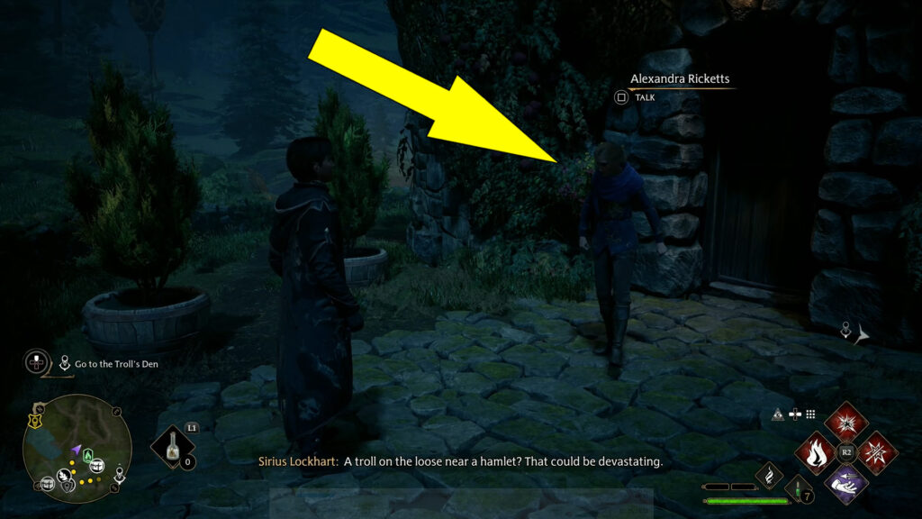 Hogwarts Legacy Troll Control Quest Starting Location