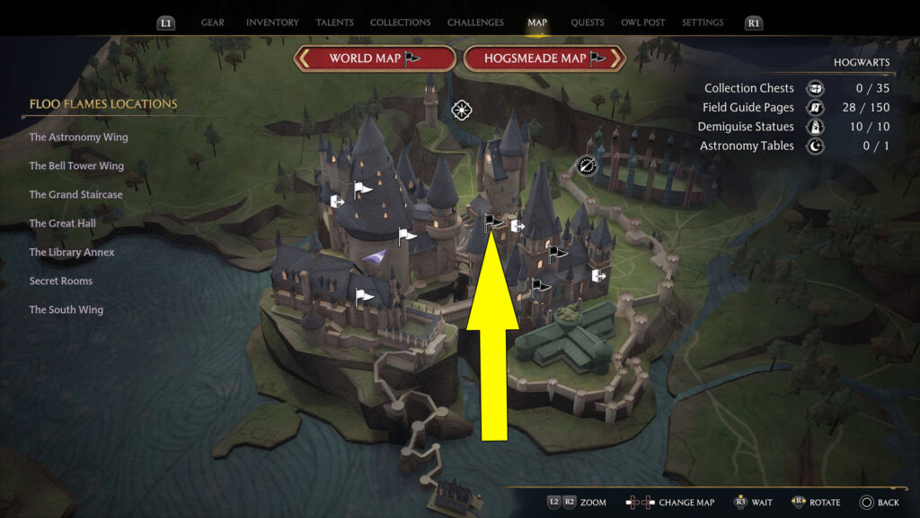 Hogwarts Legacy Astronomy Wing Collection Chests Locations
