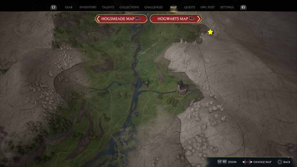 Hogwarts Legacy Dale Family Tomb Location Map