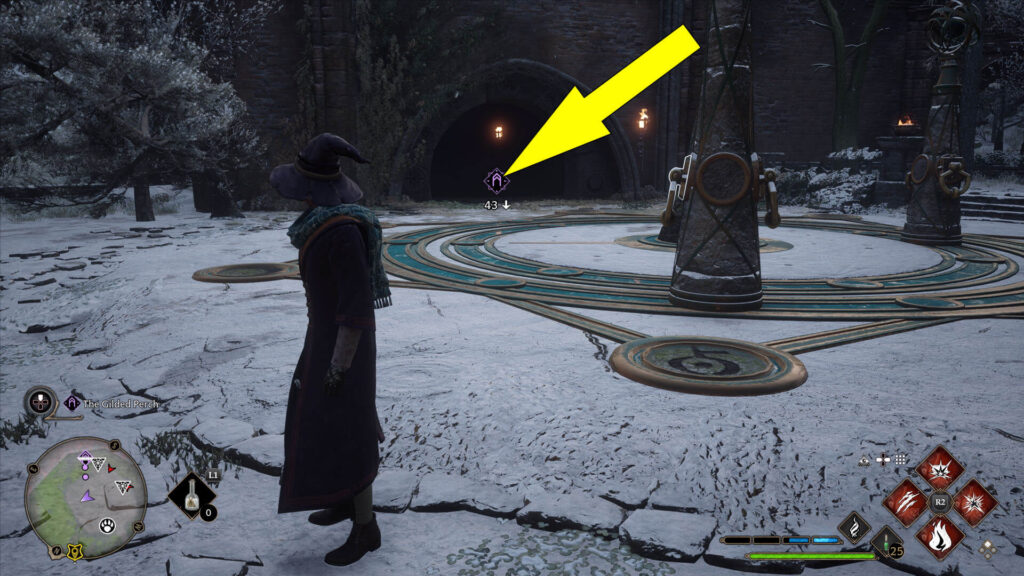 Hogwarts Legacy Gilded Perch Collection Chest Location