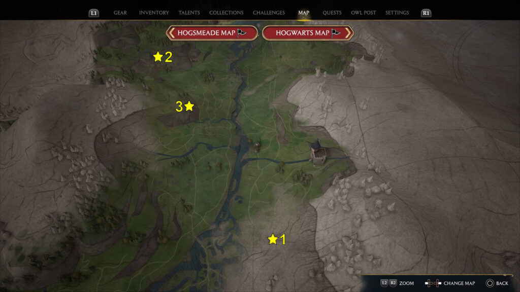 Hogwarts Legacy Hogwarts Valley Landing Platforms Locations Map
