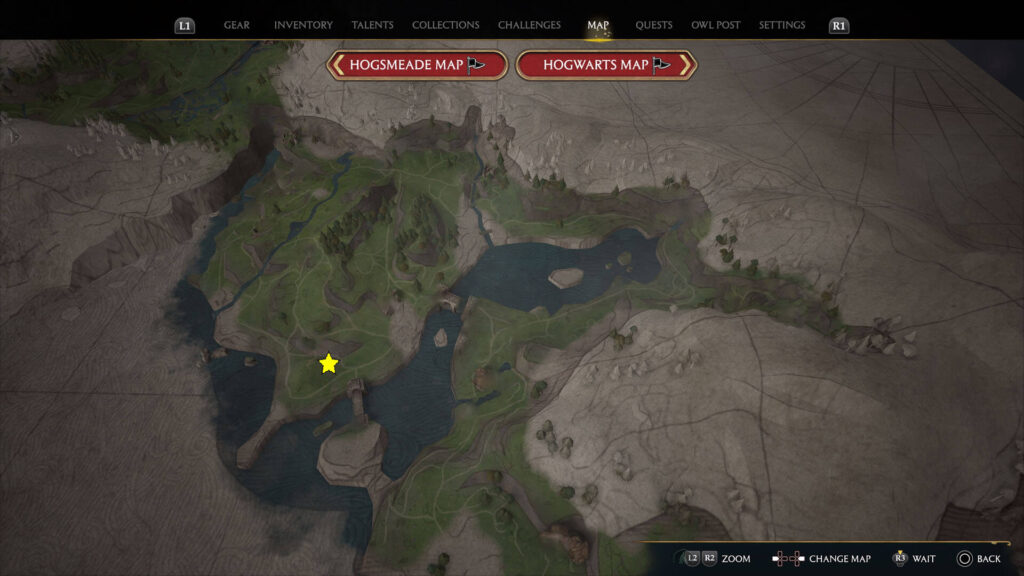 Hogwarts Legacy Poidsear Coast Astronomy Table Location Map