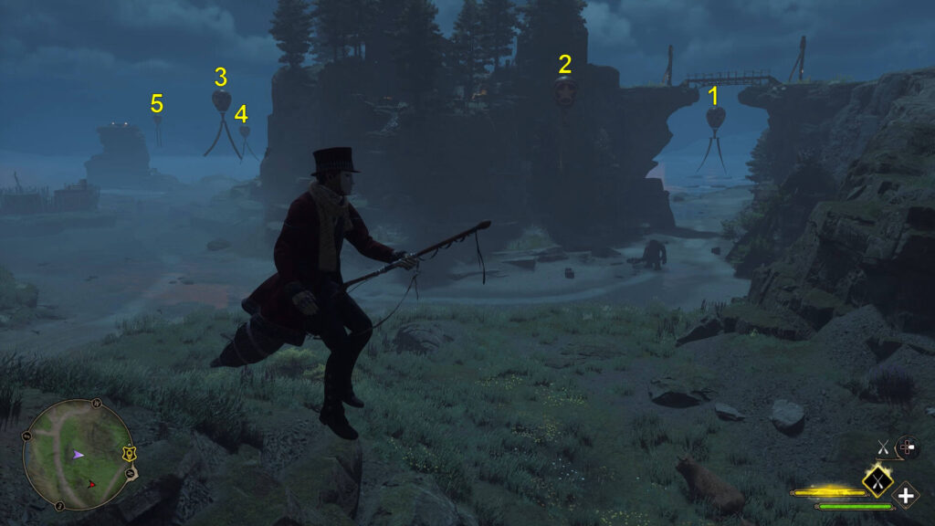 Hogwarts Legacy Poidsear Coast Balloon Sets Locations