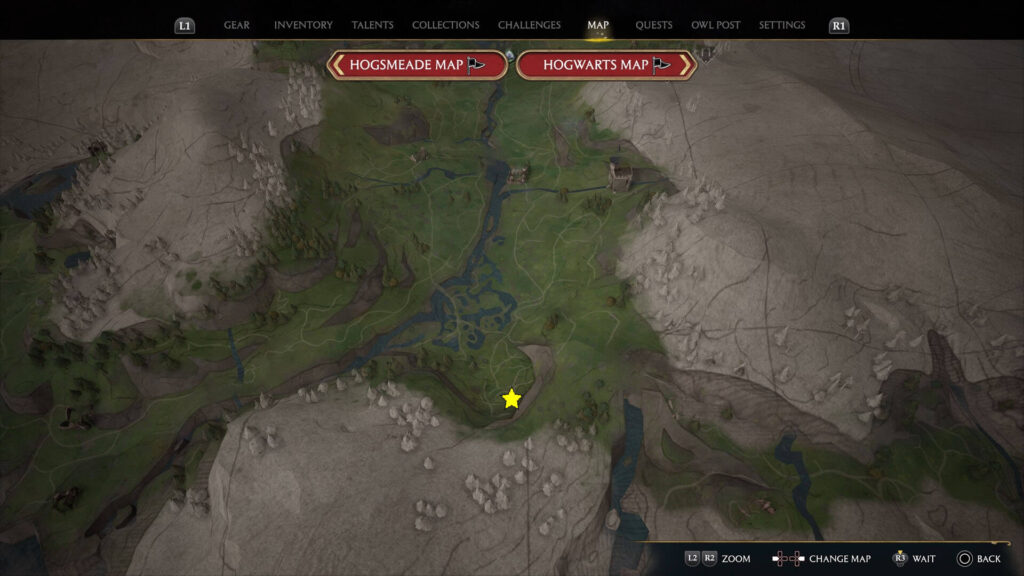 Hogwarts Legacy South Sea Bog Collection Chest Location Map