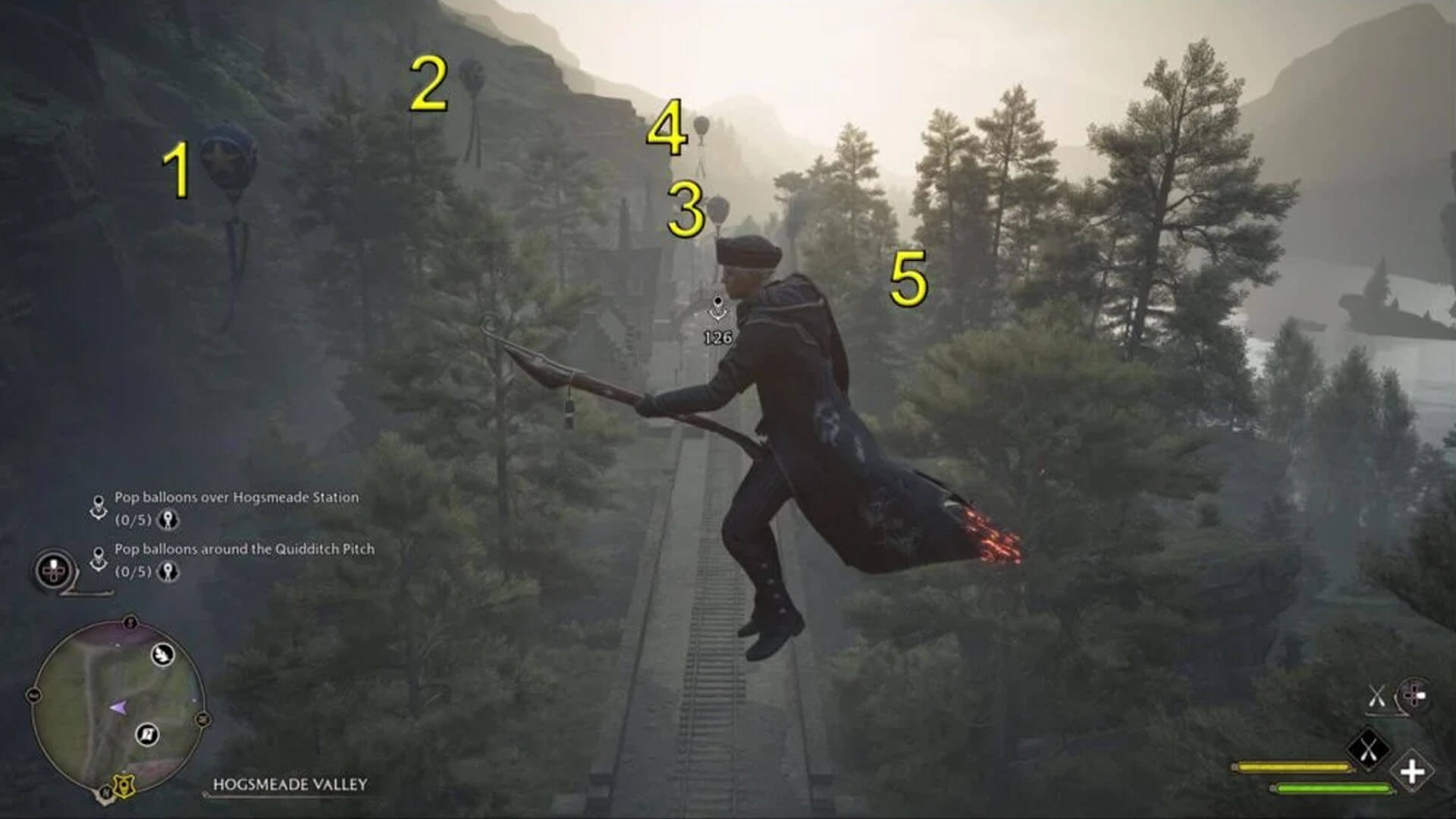 South Hogwarts Region Balloon Locations Hogwarts Legacy