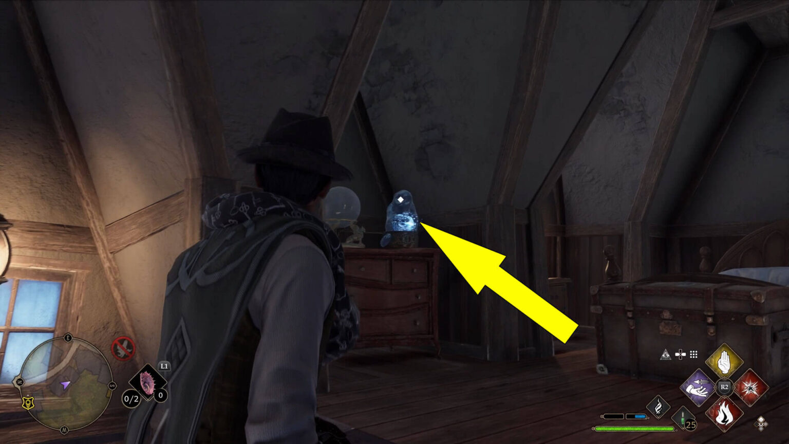 Emplacements des statues de Demiguise à PréauLard — Hogwarts Legacy