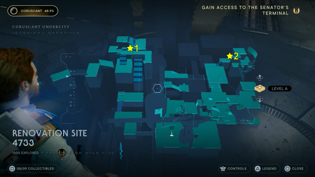 Star Wars Jedi Survivor Renovation Site 4733 Chests Locations Map