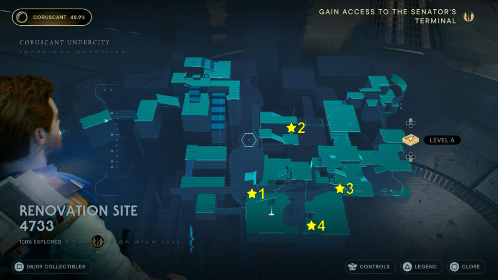 Star Wars Jedi Survivor Renovation Site 4733 Database Collectibles Locations Map – GameClubz