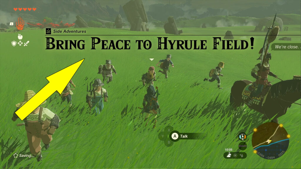 Legend Of Zelda Tears Of The Kingdom Bring Peace To Hyrule Field