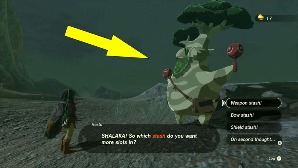 Legend Of Zelda Tears Of The Kingdom Hestu's Concerns Inventory Upgrade