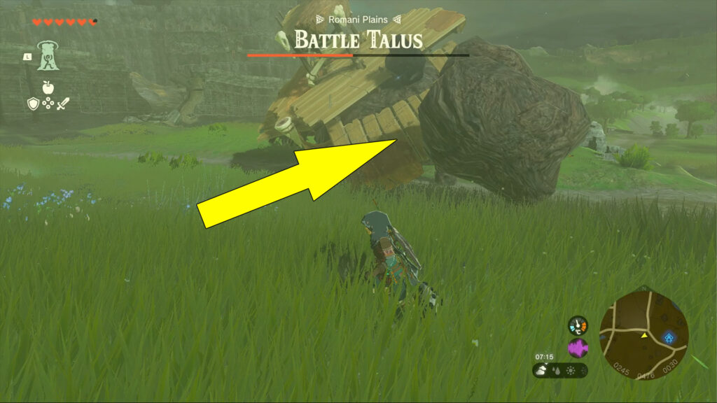 Battle Talus Hurling Massive Boulders Your Way