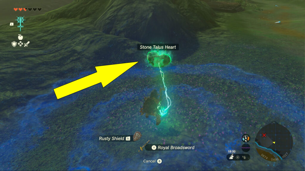 Battle Talus Heart Dropped On The Ground