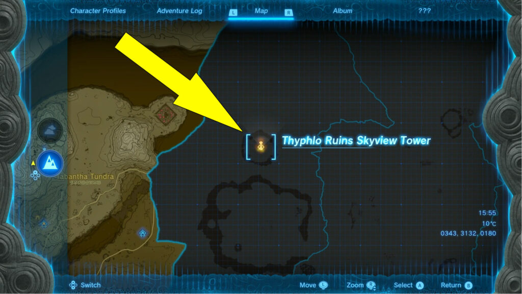 Thyphlo Ruins Skyview Tower Location In Legend Of Zelda Tears Of The Kingdom