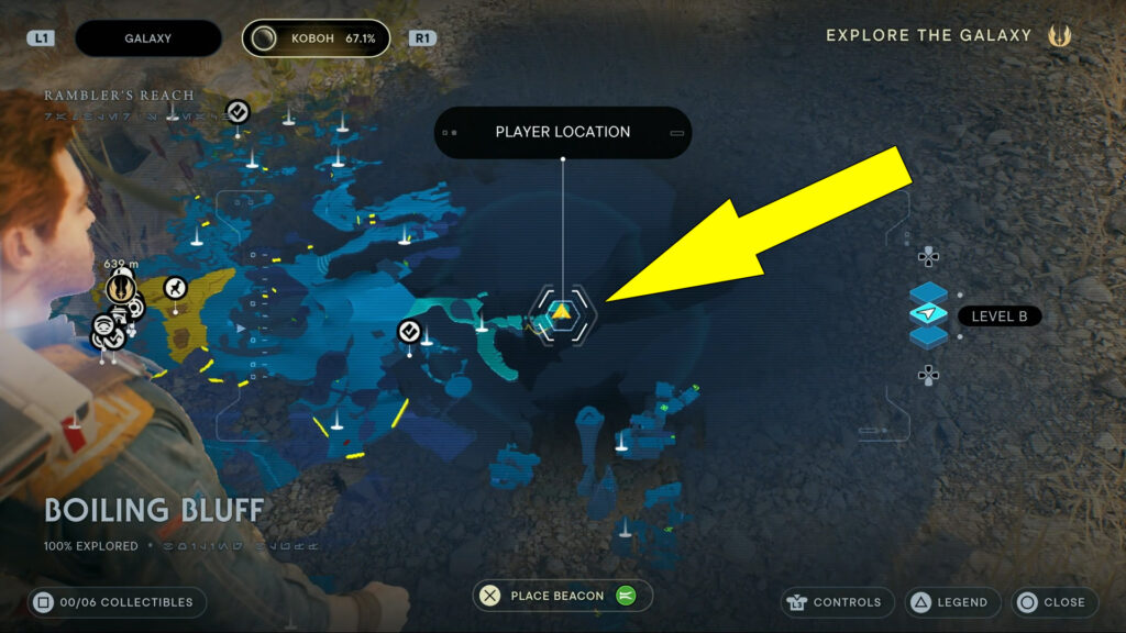 SW Jedi Survivor Boiling Bluff Map Location