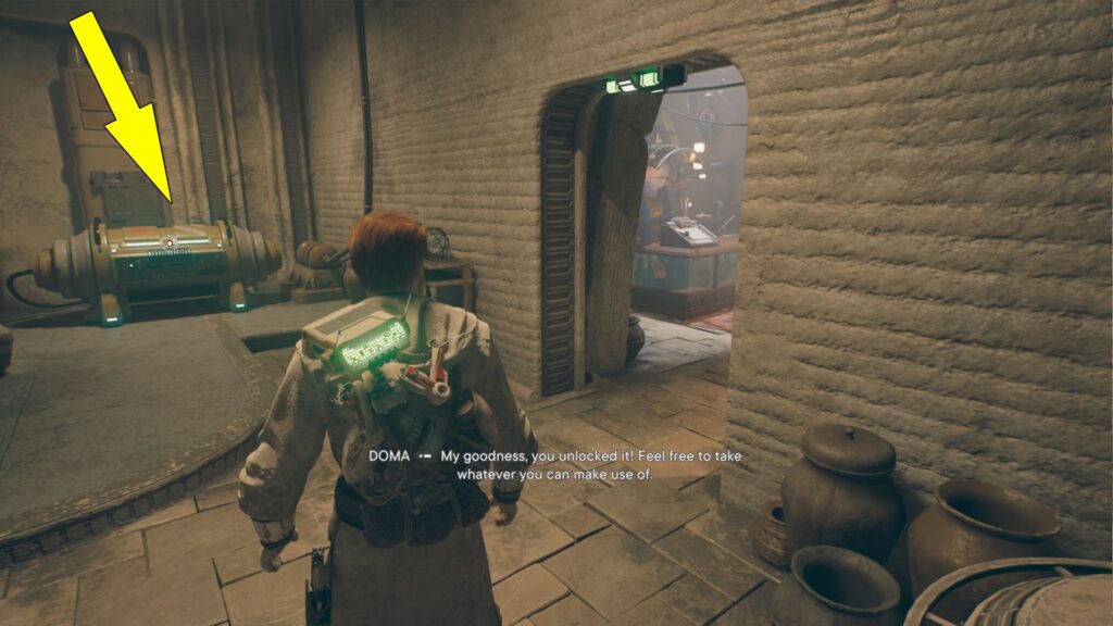 Star Wars Jedi Survivor Doma's Shop Locked Door Chest Key
