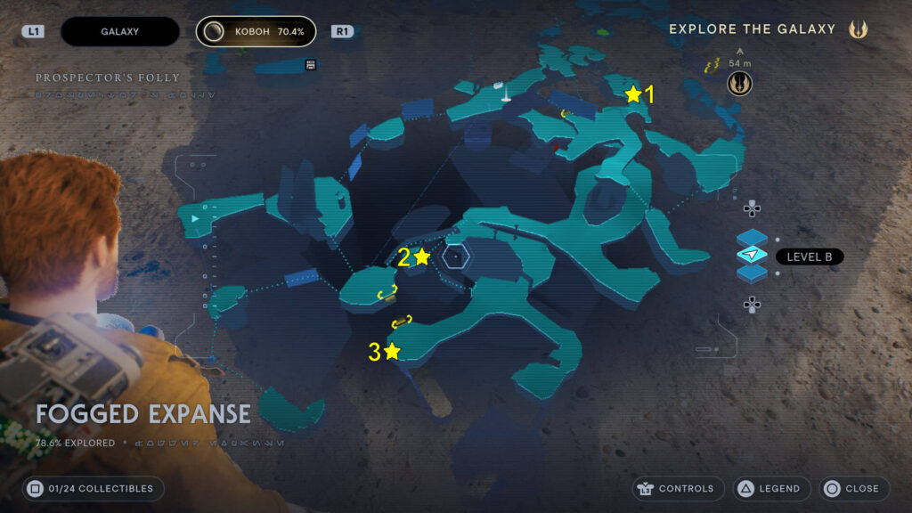Star Wars Jedi Survivor Fogged Expanse Chests Locations Map