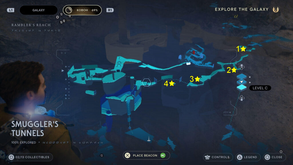 Star Wars Jedi Survivor Smugglers Tunnels Treasures Locations Map
