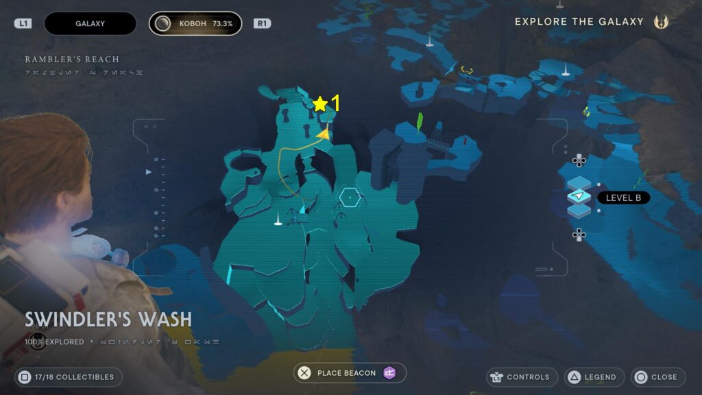 Star Wars Jedi Survivor Swindler’s Wash Essence Map Location