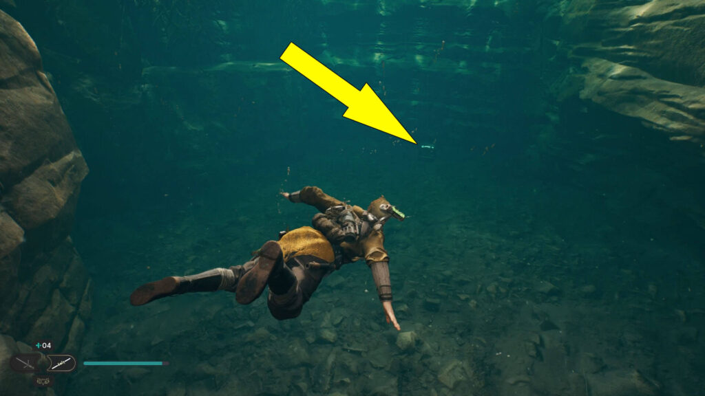 Third chest at the bottom of a small lake