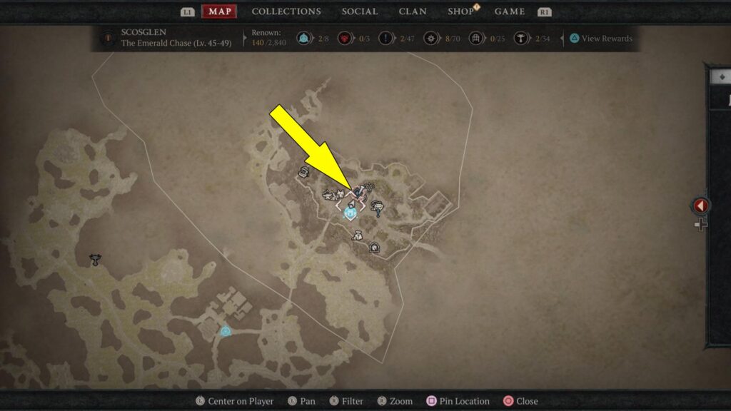 Corman the Alchemist is found in Cerrigar, northeast of Firebreak Manor