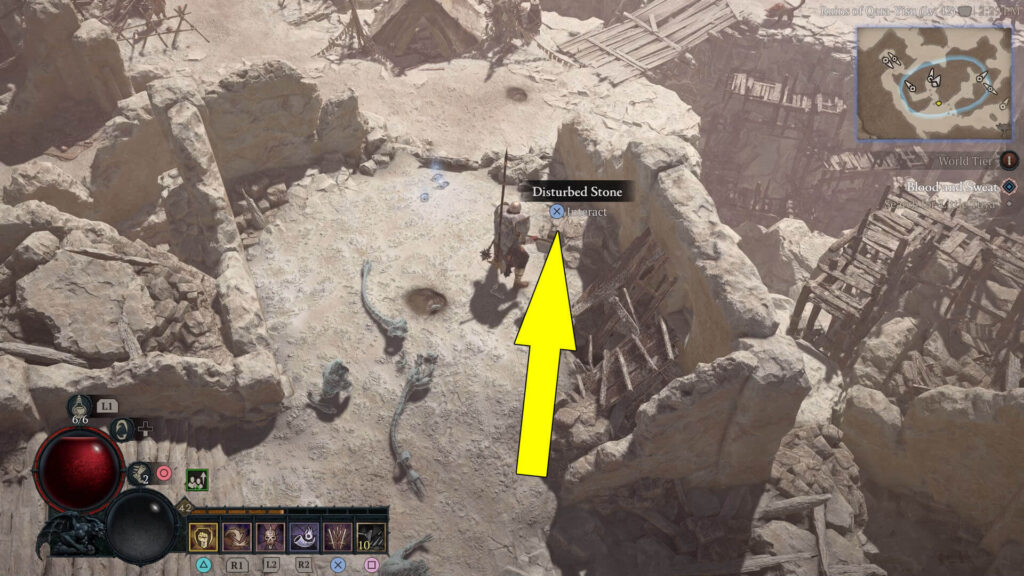 Disturbed Stone location