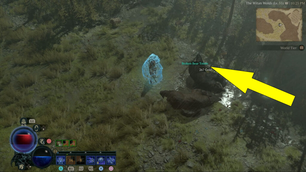 Diablo IV The Broken Bear Totem Location