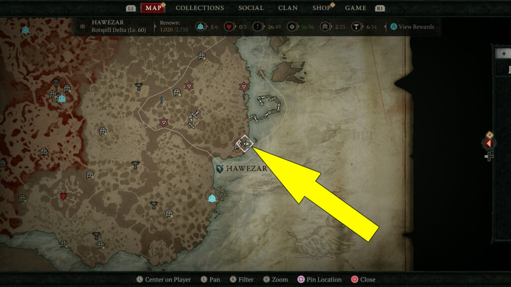 Diablo 4 Kingsport Ale Map Location