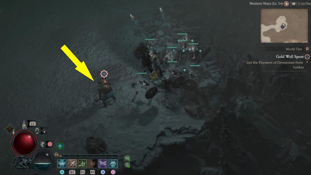Ask Luskas to give you the gemstones for Meros