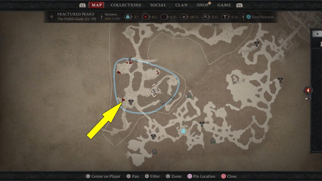 Fill the Hungering Bone Cache by killing werewolves within the marked area.