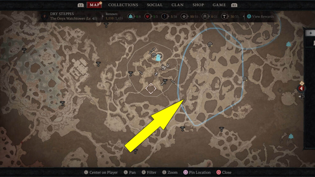 Personal Effects are found in the quest's search area east of The Onyx Watchtower Stronghold