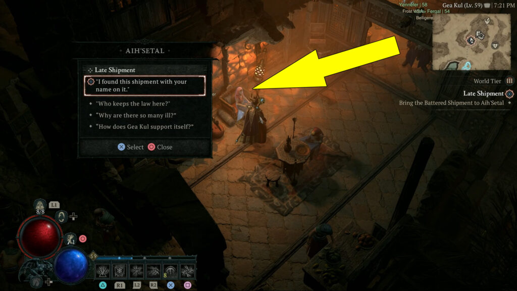 D4 NPC Aih'Setal Location