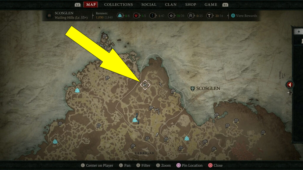 Ravenous Predator's Offering Quest Item Location in Diablo 4