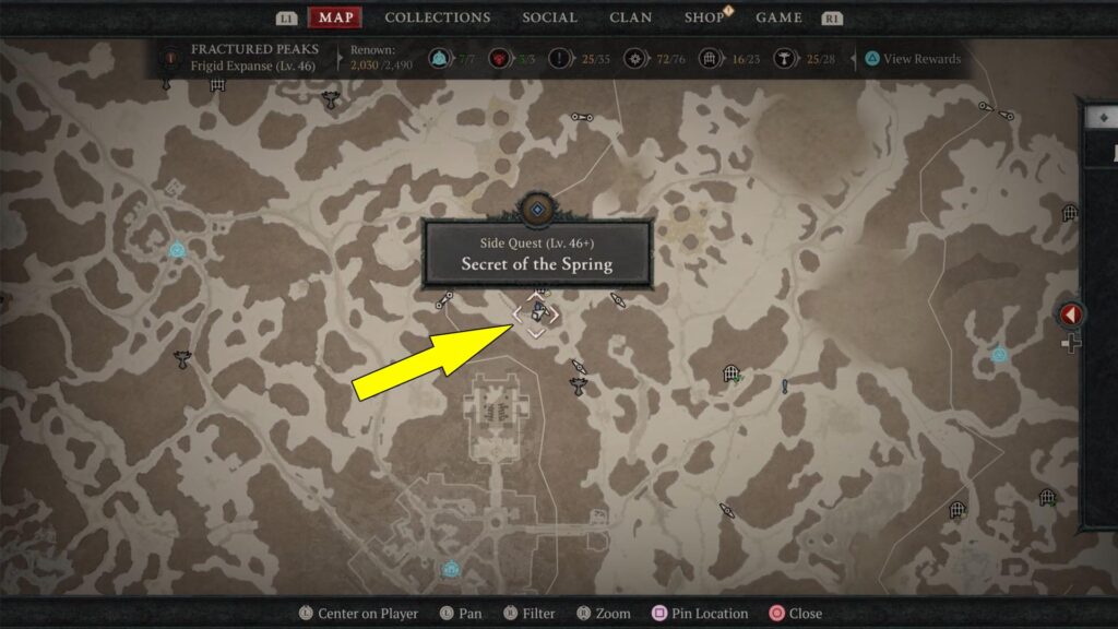 Diablo 4 Secret of the Spring quest requires you to find the Discarded Note quest-item north of Kyovashad.