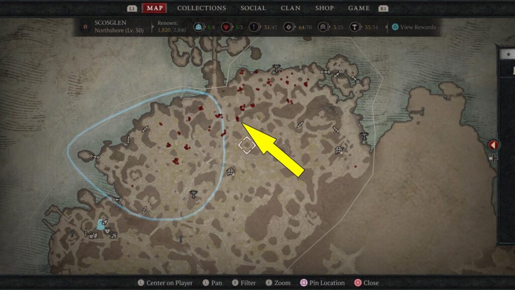 You can find Drowned northwest of Marowen.