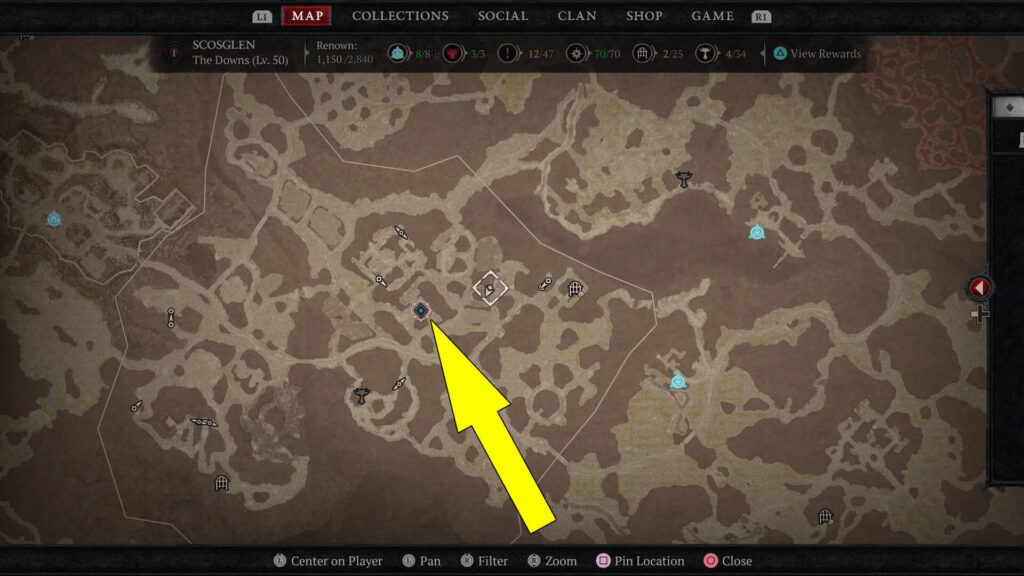 Artair location in Wraithstead