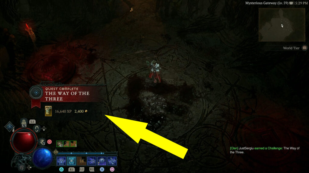 Diablo 4 The Way of the Three Quest Rewards