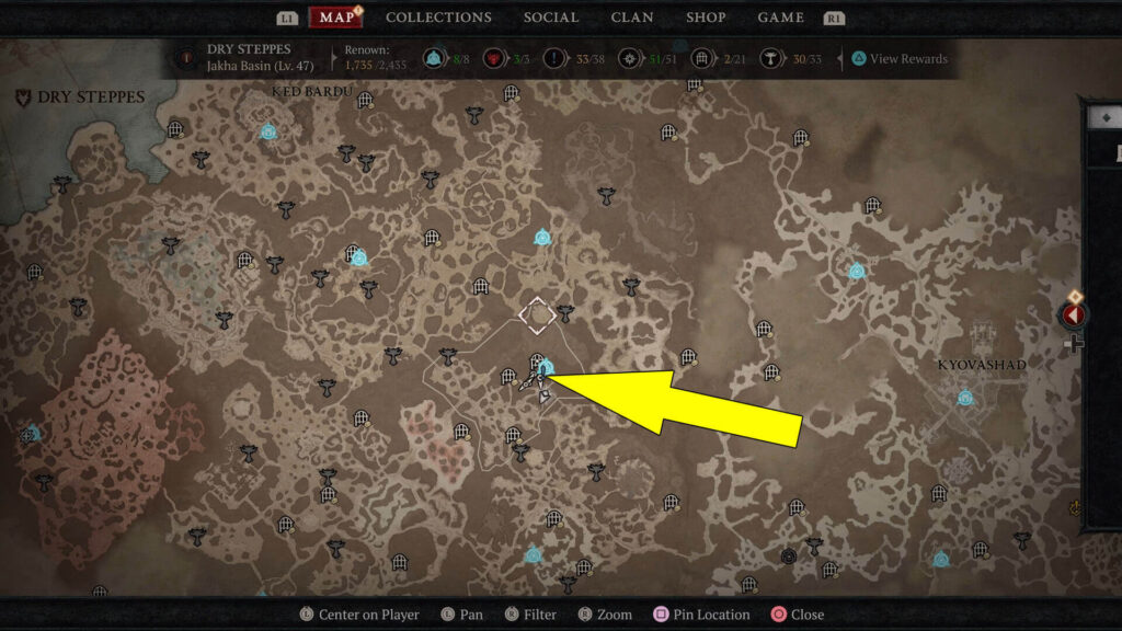 Diablo 4 What Remains becomes available after starting the Oasis of Memories main-quest