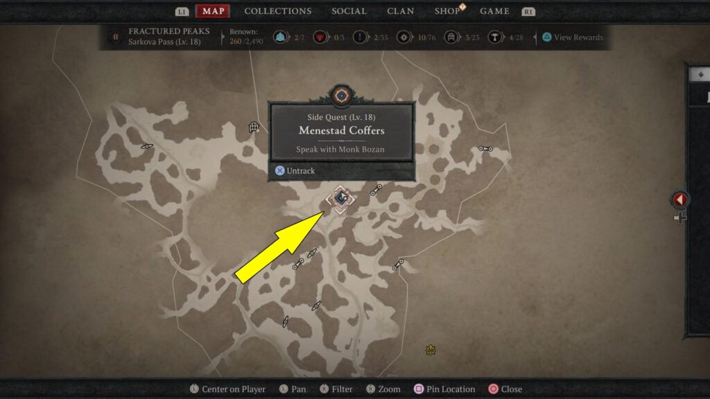 Monk Bozan is found in Crags of Ill Wind